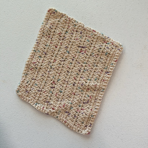 Handmade Hand Crochet Cotton Dishcloth/Washcloth - Picture 5 of 9